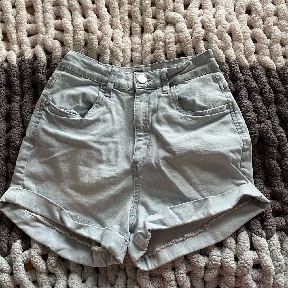 Cotton On High Rise Stretch Jean Shorts